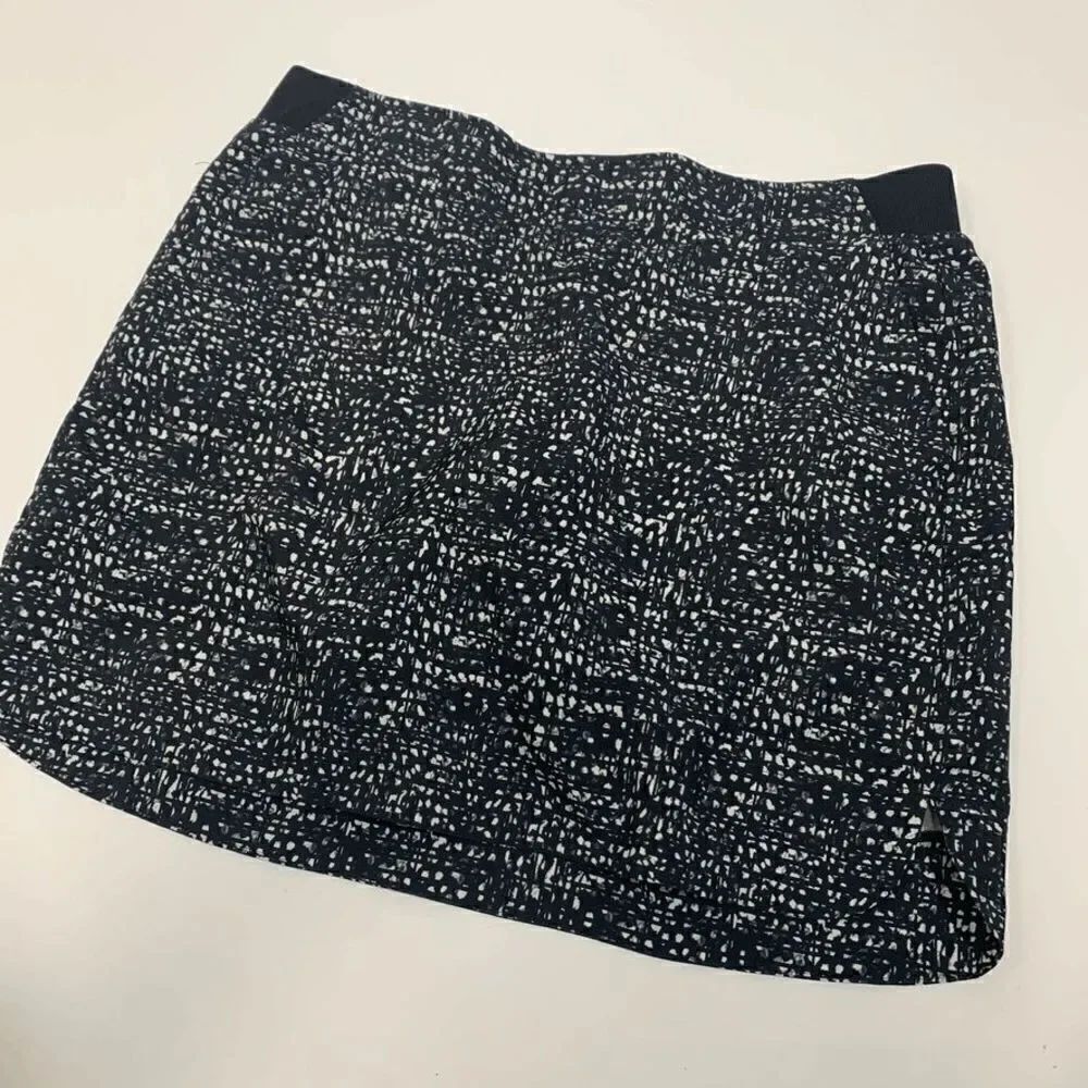 Cypress Club Women's Black Splatter Print Tennis Golf Skort Size Large